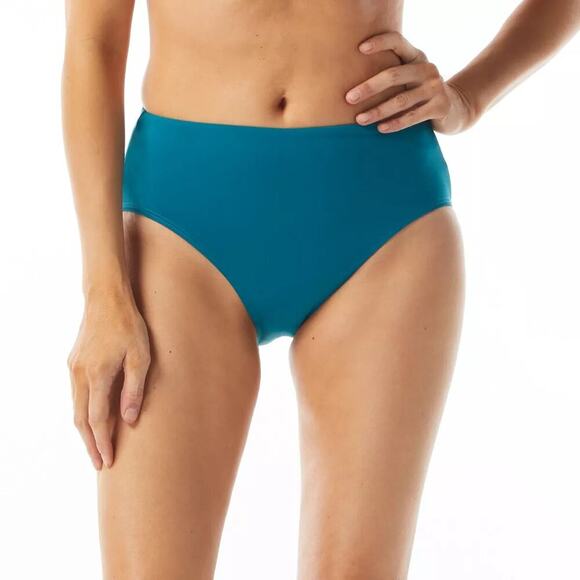 Coco Reef Contours High-Waist Bikini Bottoms Teal Cove NWT Size Small - Picture 1 of 10